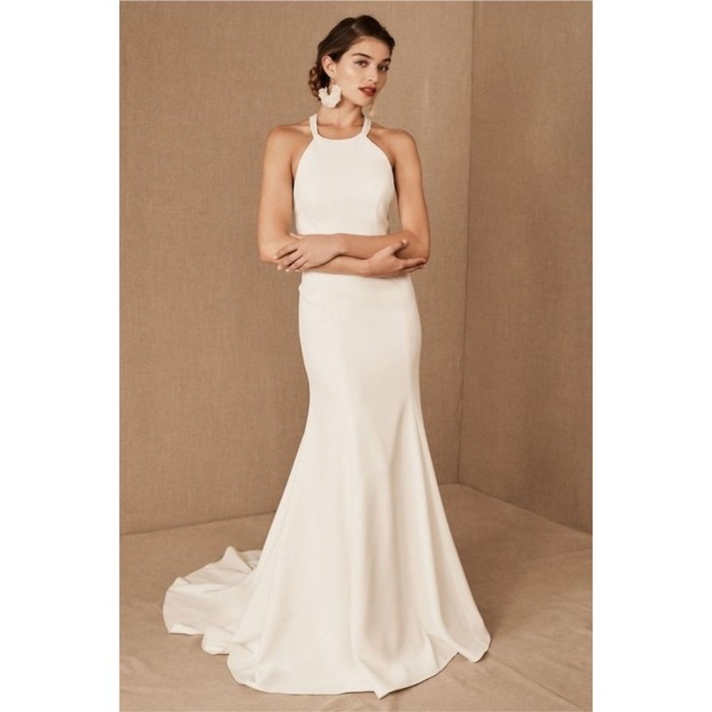 Jenny Yoo Shipley Crepe Wedding Gown